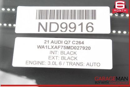 17-24 Audi Q7 Rear Left Driver Side Door Window Glass 4M0845025B OEM