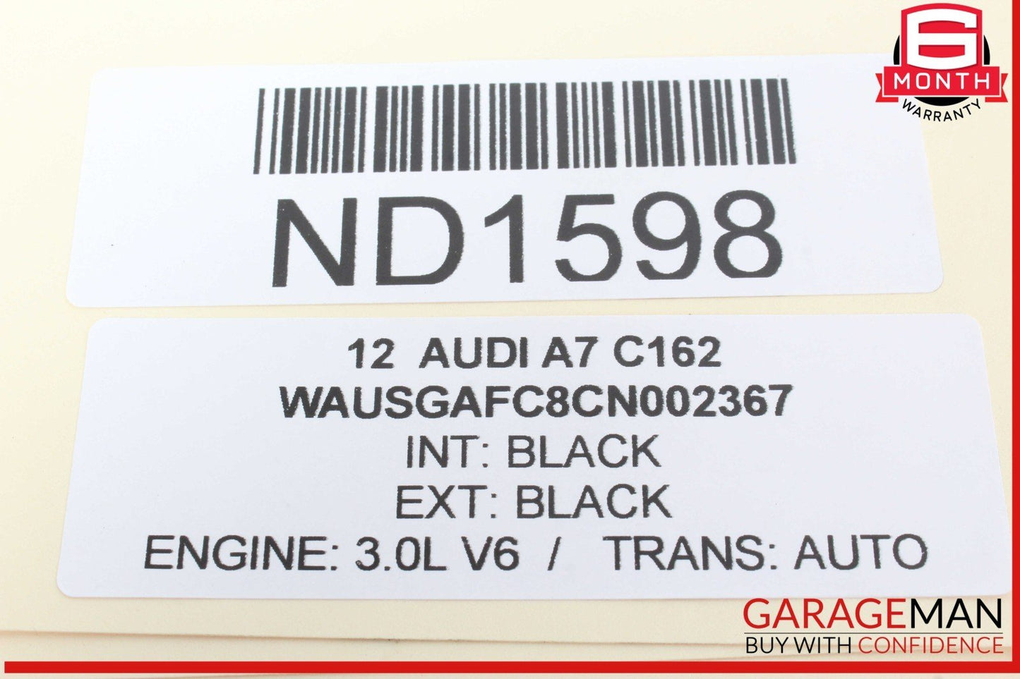 12-18 Audi A7 Front Left Driver Side Steering Wheel Black 4G0419091M OEM