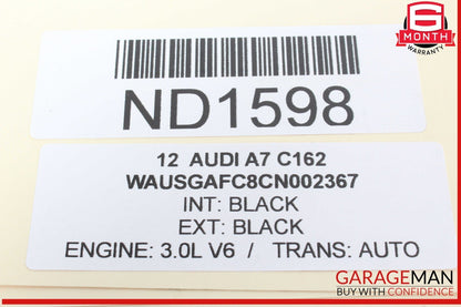 12-18 Audi A7 Front Left Driver Side Steering Wheel Black 4G0419091M OEM