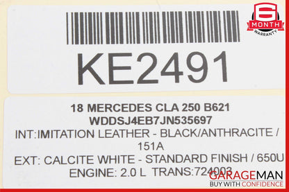 13-17 Mercedes W117 CLA250 Master Cylinder Power Brake Booster OEM