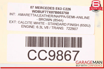 07-11 Mercedes W211 E63 CLS63 AMG Engine Motor Radiator Oil Cooler Assembly OEM
