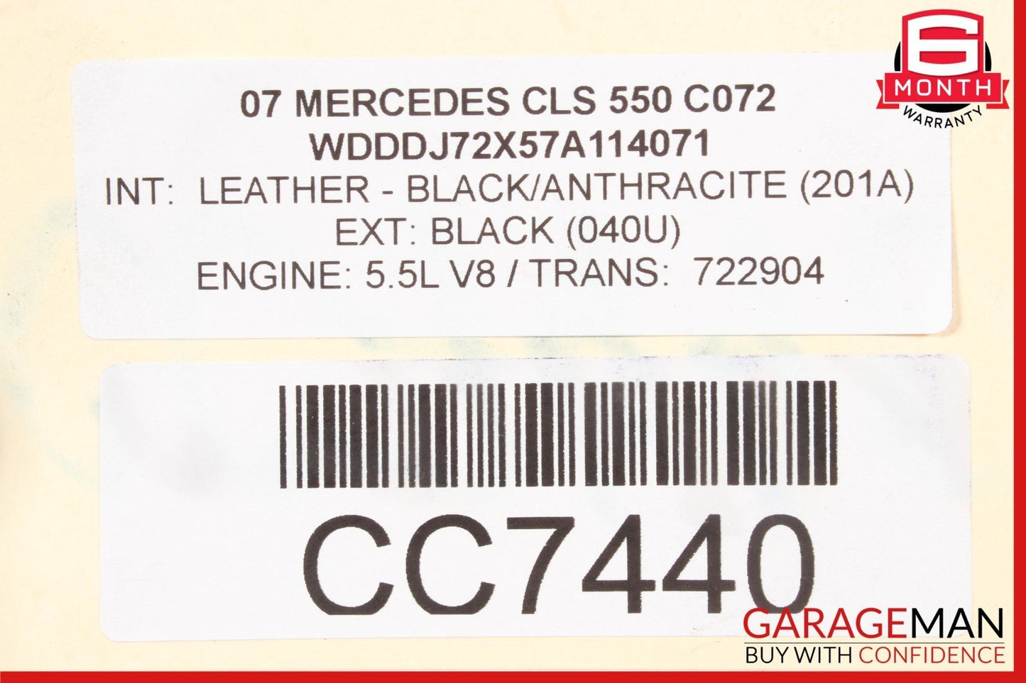 07-12 Mercedes W219 CLS550 7G Tranny Automatic Transmission 722.904 OEM 173k