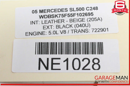03-08 Mercedes R230 SL500 Front Left Side Headlight Head Light Lamp Bi Xenon OEM