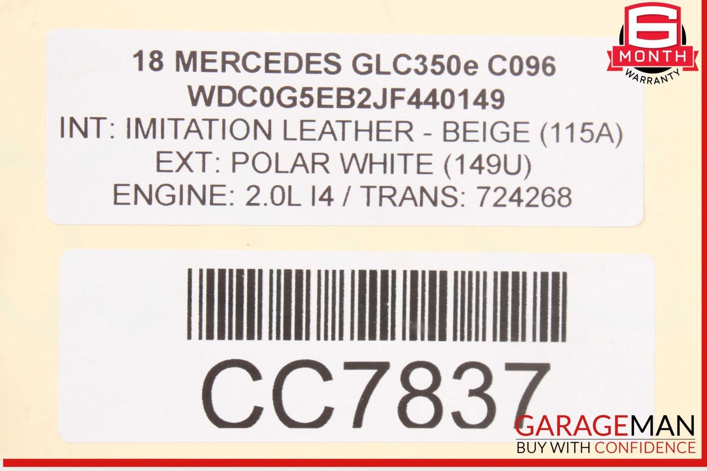 16-20 Mercedes X253 GLC350e Engine Cooling Radiator Air A/C Condenser OEM