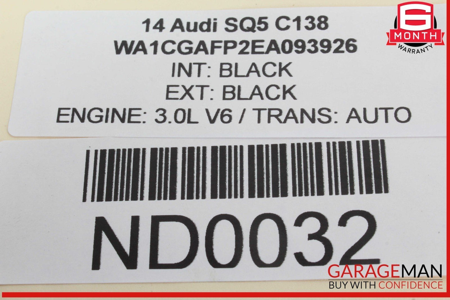 14-17 Audi SQ5 Rear Subwoofer Sub Woofer Speaker Bass Box 8R0035382A OEM