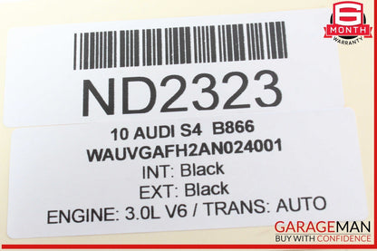 09-16 Audi S4 Lower Fuel Injector Rail 03H133317P OEM