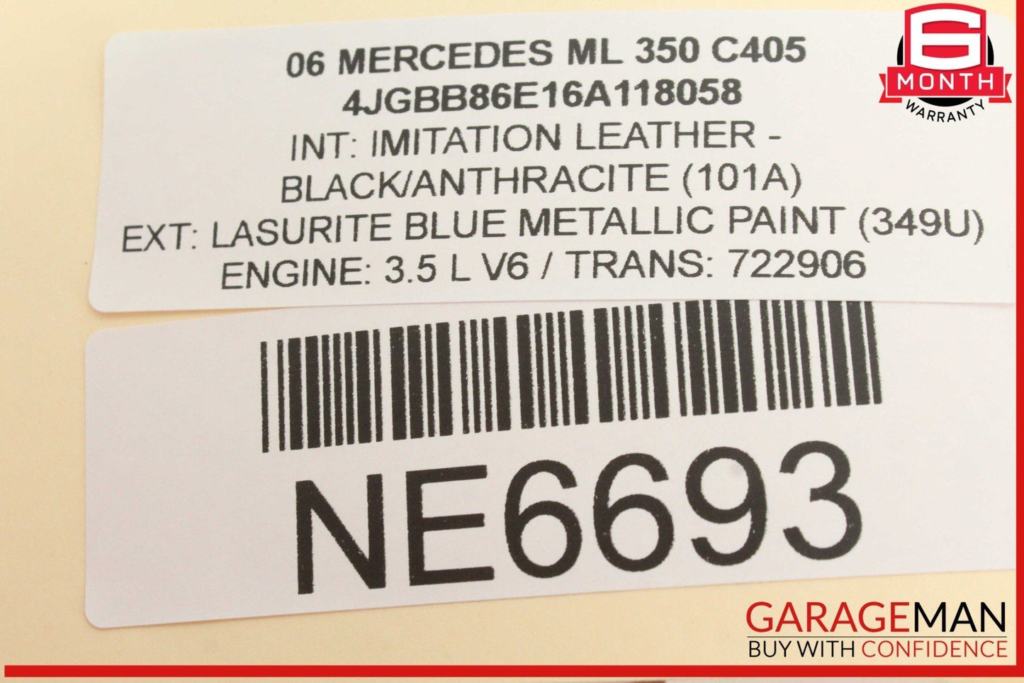 06-08 Mercedes W164 ML350 GL450 Front Left Side Steering Wheel 1644604703 OEM