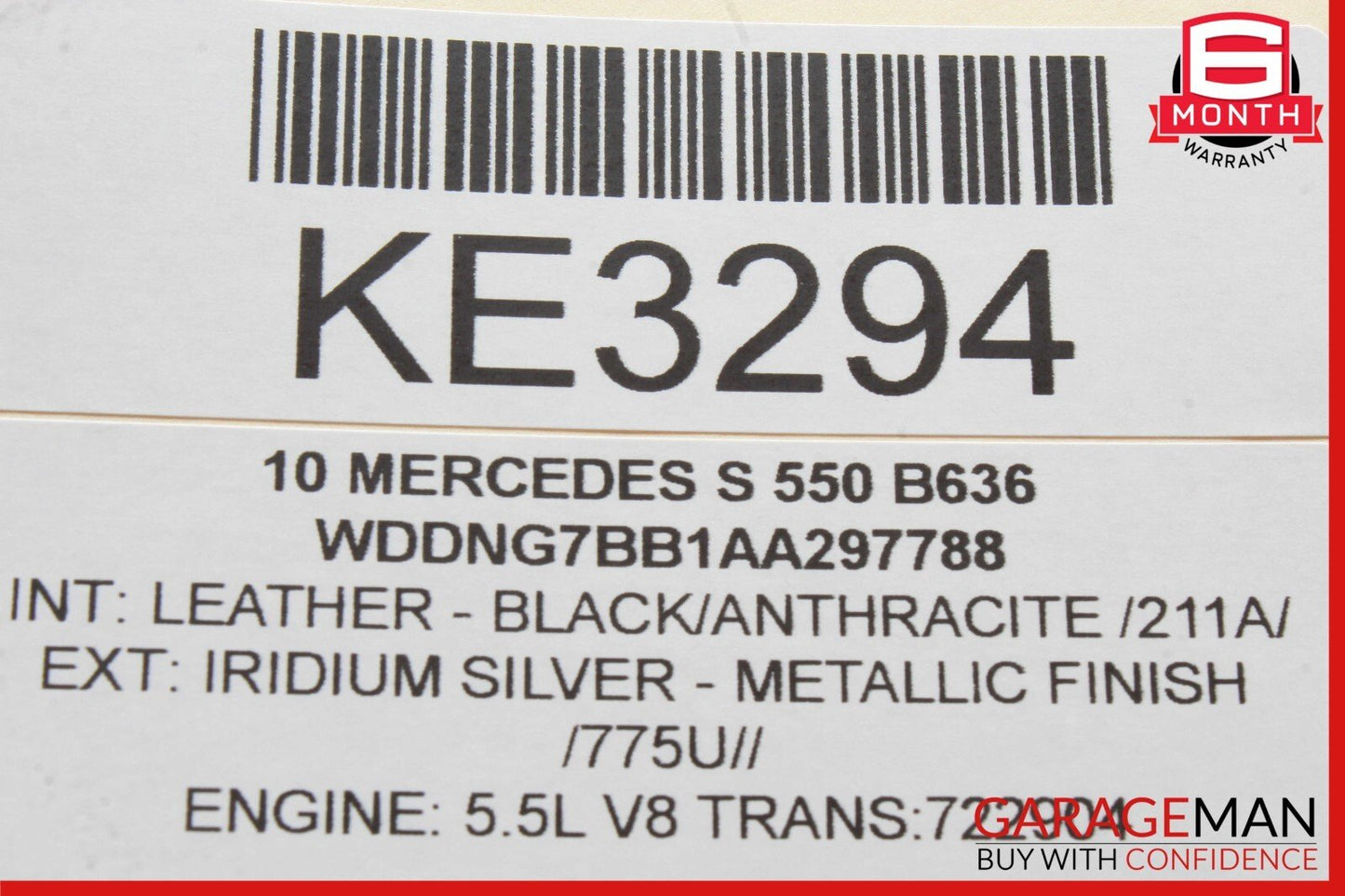 07-13 Mercedes W221 S550 S450 Center Dash A/C Air Vent Trim Clock 2218300954 OEM
