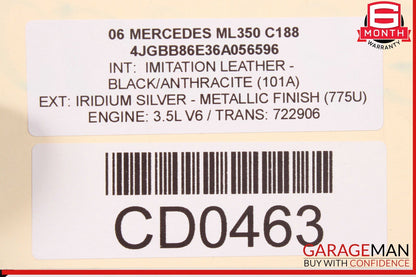 06-11 Mercedes W164 ML500 R350 AWD 7G Automatic Transmission 722.906 OEM 139k