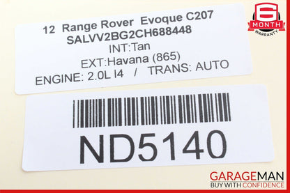 12-19 Range Rover Evoque Front Left Driver Side Steering Wheel BJ323F563XE OEM