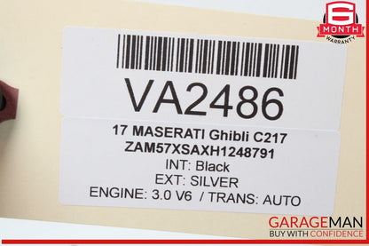 14-17 Maserati Ghibli Front Right Side Exterior Door Handle Assembly OEM
