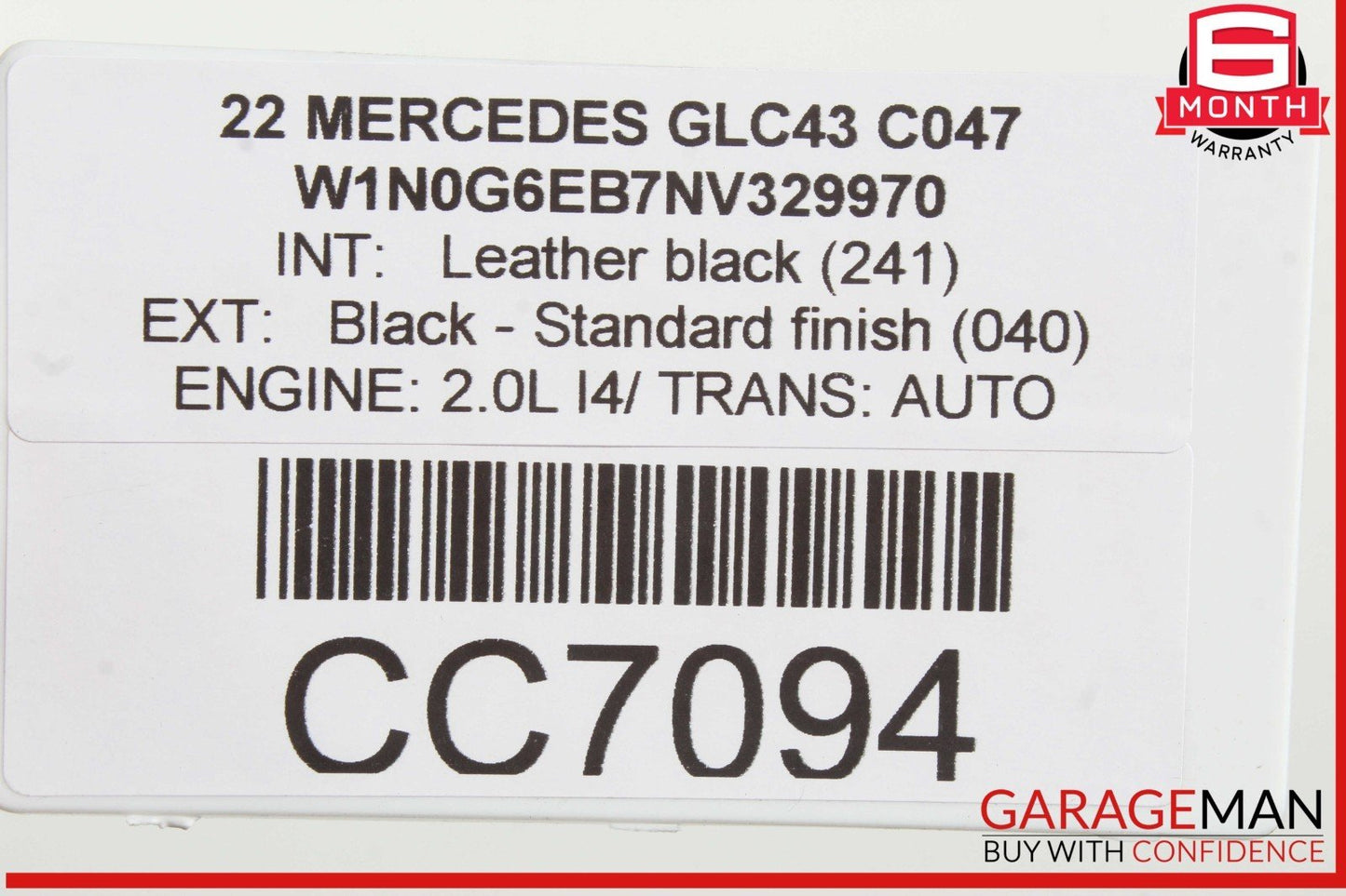 17-22 Mercedes X253 GLC43 GLC63 AMG Rear Bumper Trim Cover Assembly OEM