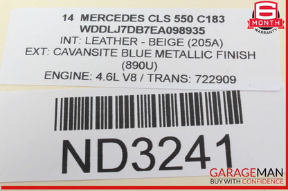 08-19 Mercedes W218 CLS550 C350 Trunk Remote Power Closing Latch Lock Motor Assy