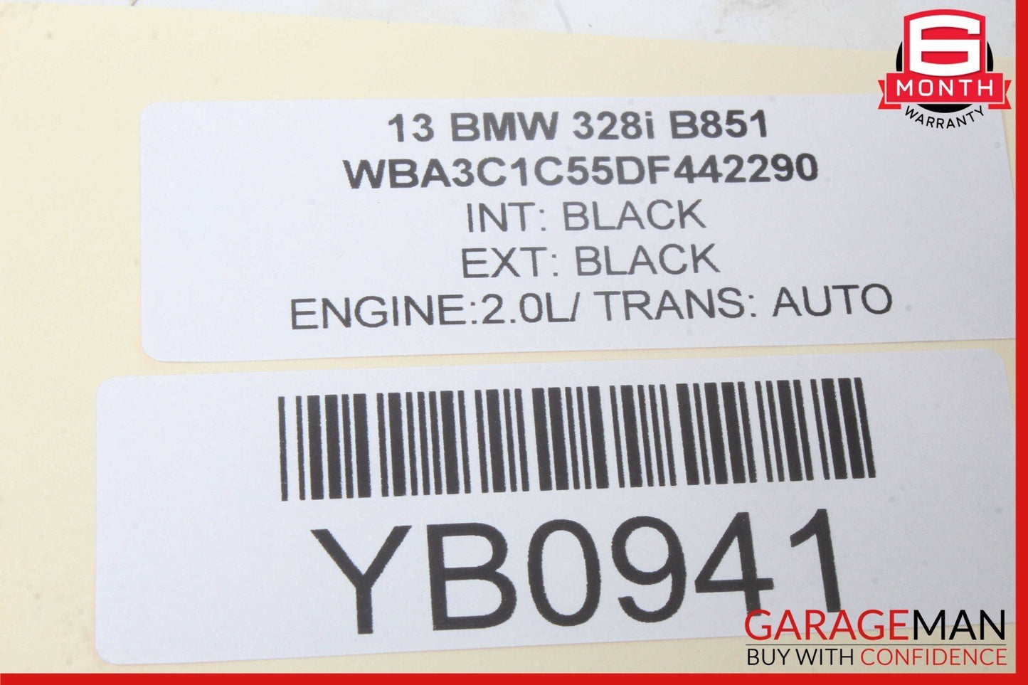 12-18 BMW 320i 328i F30 Dashboard Glove Box Glovebox Black 51168063269 OEM