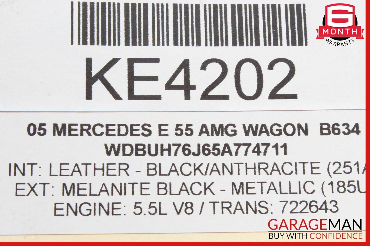 03-12 Mercedes W211 E55 E63 AMG Rear Left Driver Side Upper Control Arm OEM
