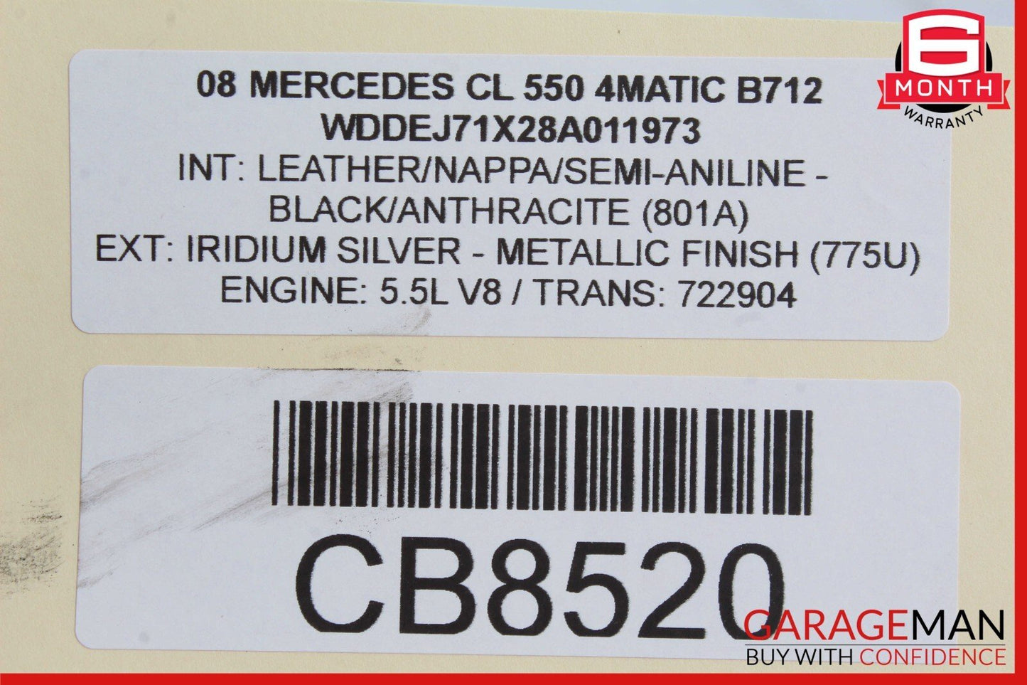 07-14 Mercedes W221 S550 CL550 Front Right & Left Brake Caliper Calipers Set OEM