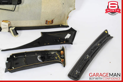 03-13 Maserati Quattroporte M139 Roof Headliner Pillar Set Trim Suede OEM