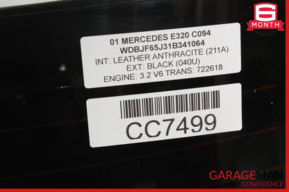 99-02 Mercedes W210 E320 E430 E55 AMG Sedan Rear Windshield Window Glass OEM
