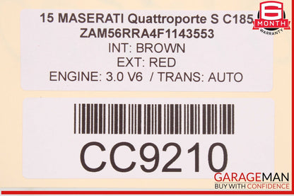 14-24 Maserati Quattroporte M156 S AWD 3.0L Automatic Transmission OEM