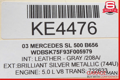 03-08 Mercedes R230 SL500 SL550 Door Audio Speaker Bose Right Passenger Side OEM