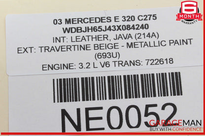 96-02 Mercedes W210 E320 Front Right and Left Side Door Audio Sound Speaker Set