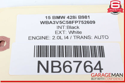14-16 BMW 428i 435i Front Left Driver Side Steering Wheel w/ Paddle Shifters OEM