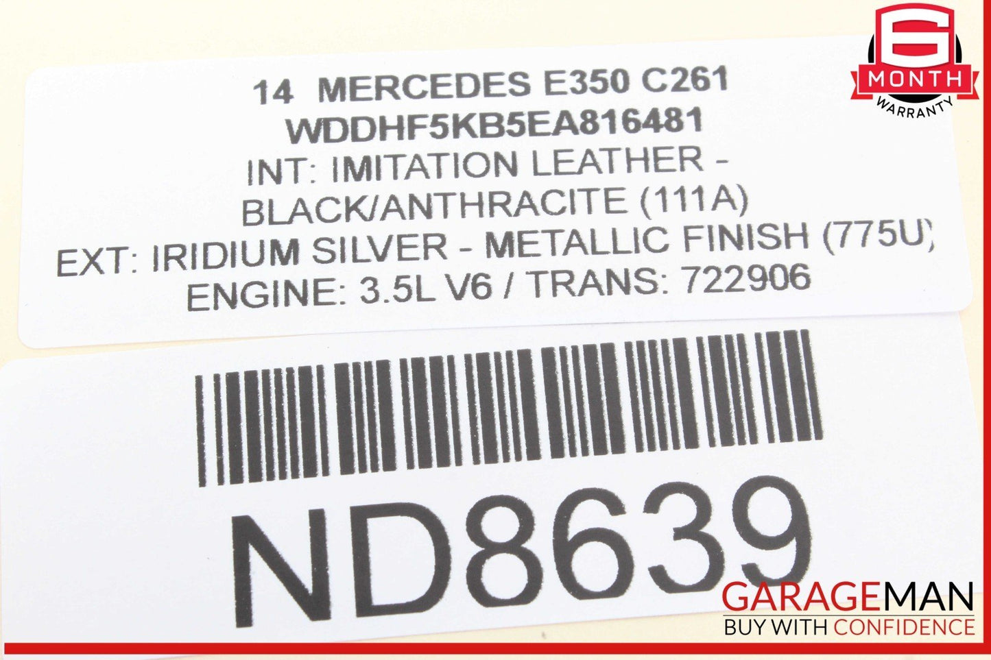 08-18 Mercedes W212 E350 Front / Rear Left & Right Side Door Audio Speaker OEM
