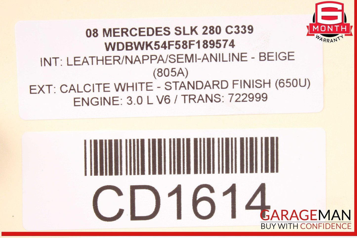 06-11 Mercedes R171 SLK300 722.9 7G Automatic Transmission Assy 722.999 OEM 160k