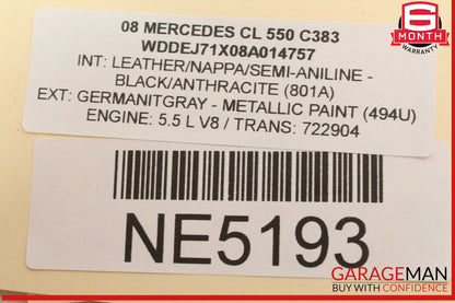 07-14 Mercedes W216 CL550 Rear Right & Left Side Door Tweeter Speaker Set OEM