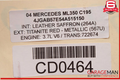 03-05 Mercedes W163 ML350 5G Automatic Transmission Assembly 722.674 OEM 211k