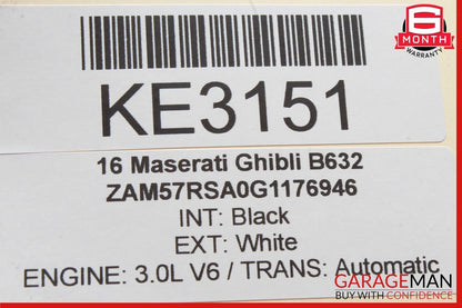 14-17 Maserati Ghibli Rear Right Side Trunk Inner Tail Light Lamp OEM