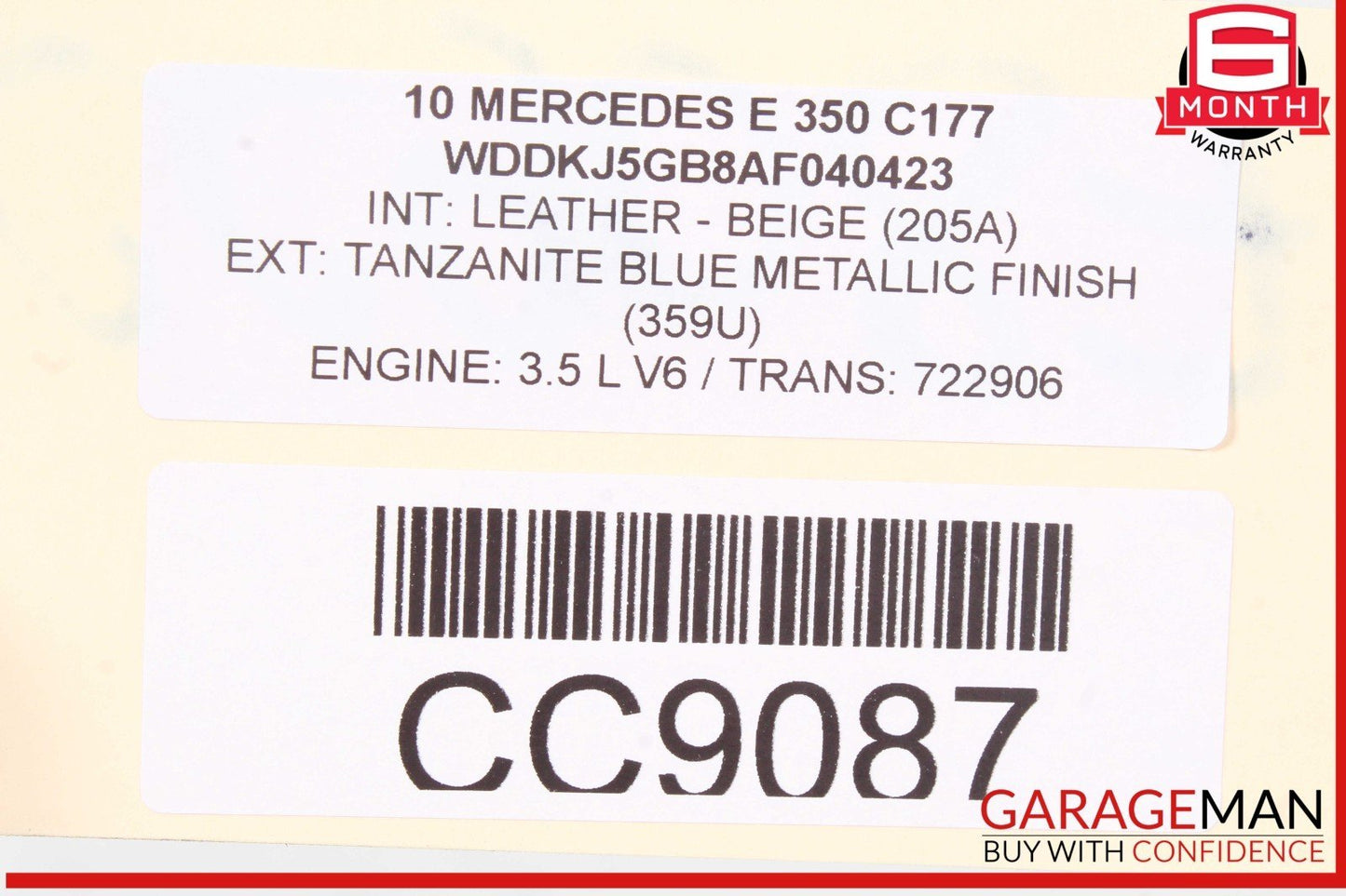 2010 Mercedes W207 E350 Coupe 3.5L RWD Engine Motor Assembly OEM 31k