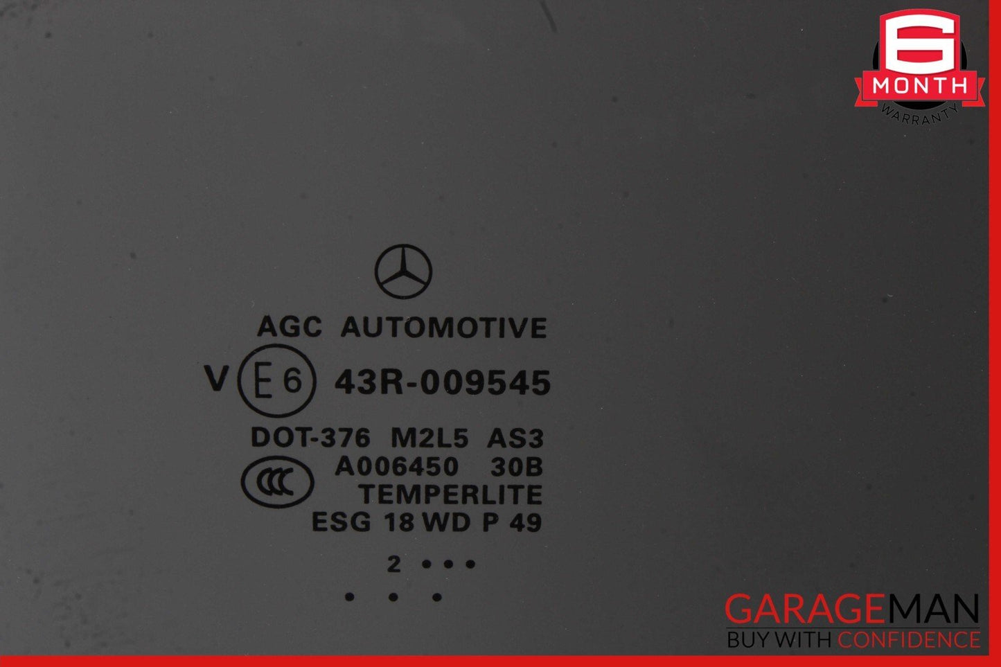 12-15 Mercedes W166 ML350 ML250 Rear Right Side Door Window Auto Glass Tinted