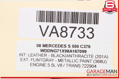 07-09 Mercedes W221 S550 Rear Right and Left Side Door Audio Sound Speaker Set