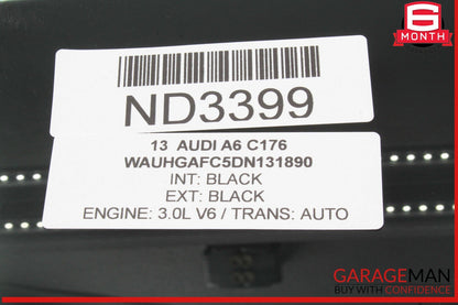 12-18 Audi A6 Rear Left Side Door Window Auto Glass OEM