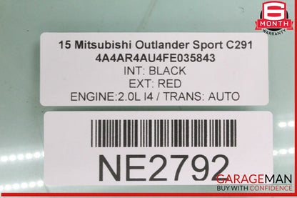 11-24 Mitsubishi Outlander Sport Front Left Door Window Glass OEM