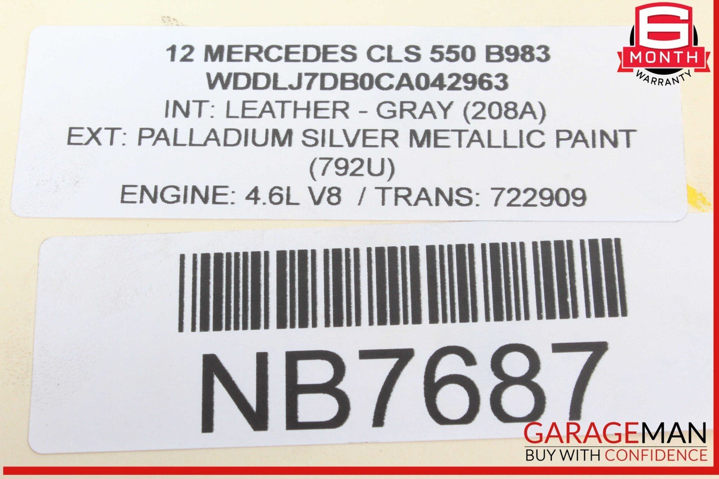 10-18 Mercedes W218 CLS550 CLS350 Rear Brake Caliper Calipers Set of 2 Pc OEM