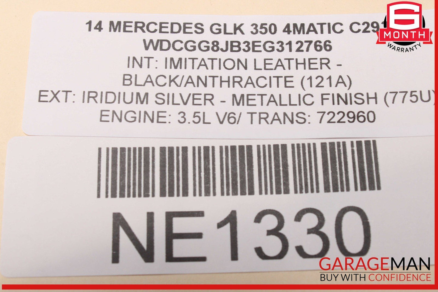 12-15 Mercedes X204 GLK350 Engine Radiator Condenser Cooling Fan Motor Assy
