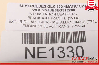 12-15 Mercedes X204 GLK350 Engine Radiator Condenser Cooling Fan Motor Assy