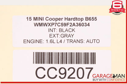 14-16 Mini Cooper Hardtop Rear Trunk Lid Hatch Tailgate OEM