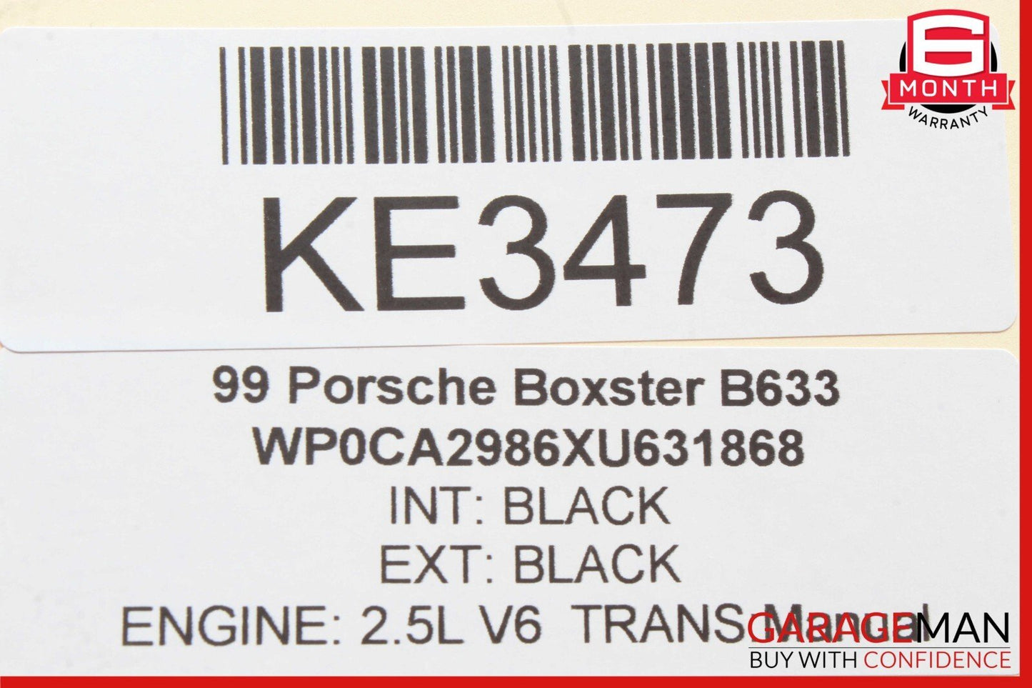 97-05 Porsche Boxster 986 Carrera 996 Rear Left or Right Lower Control Arm Track