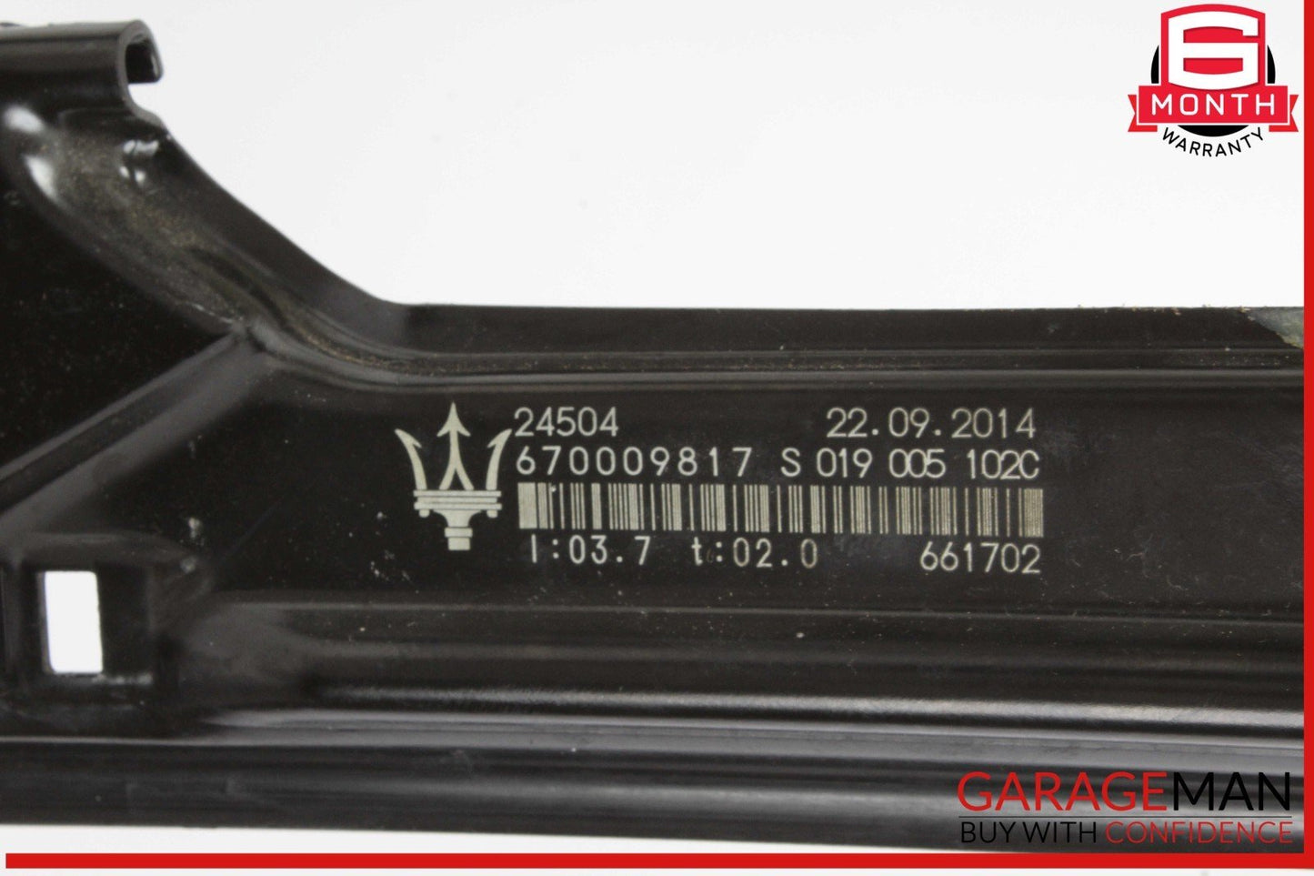 14-22 Maserati Quattroporte S Rear Right Side Door Window Regulator OEM