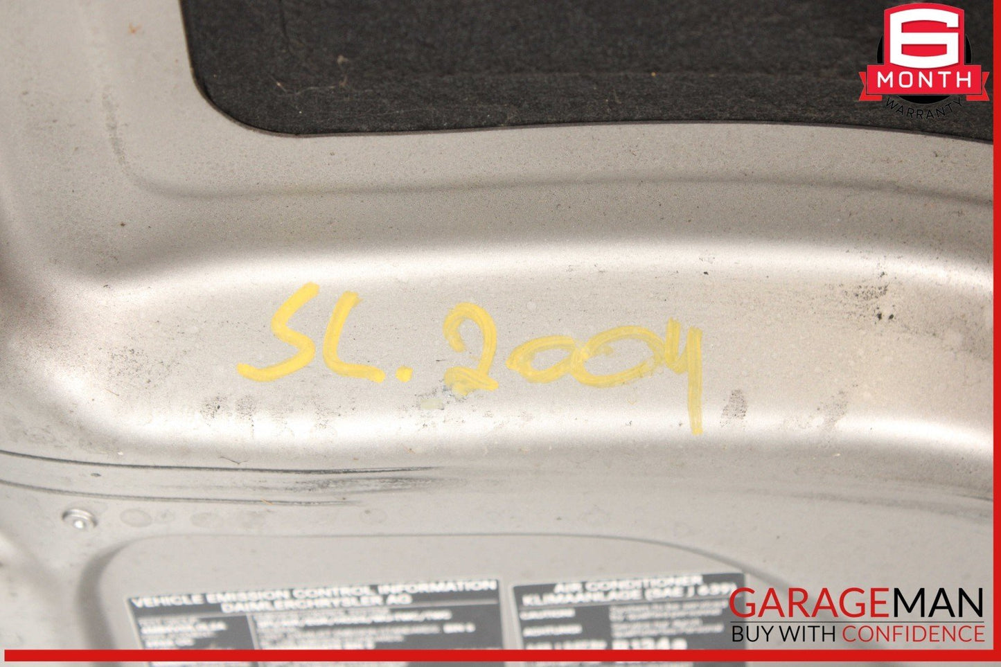03-08 Mercedes R230 SL500 SL550 Front Hood Bonnet Vent Cover Assembly OEM