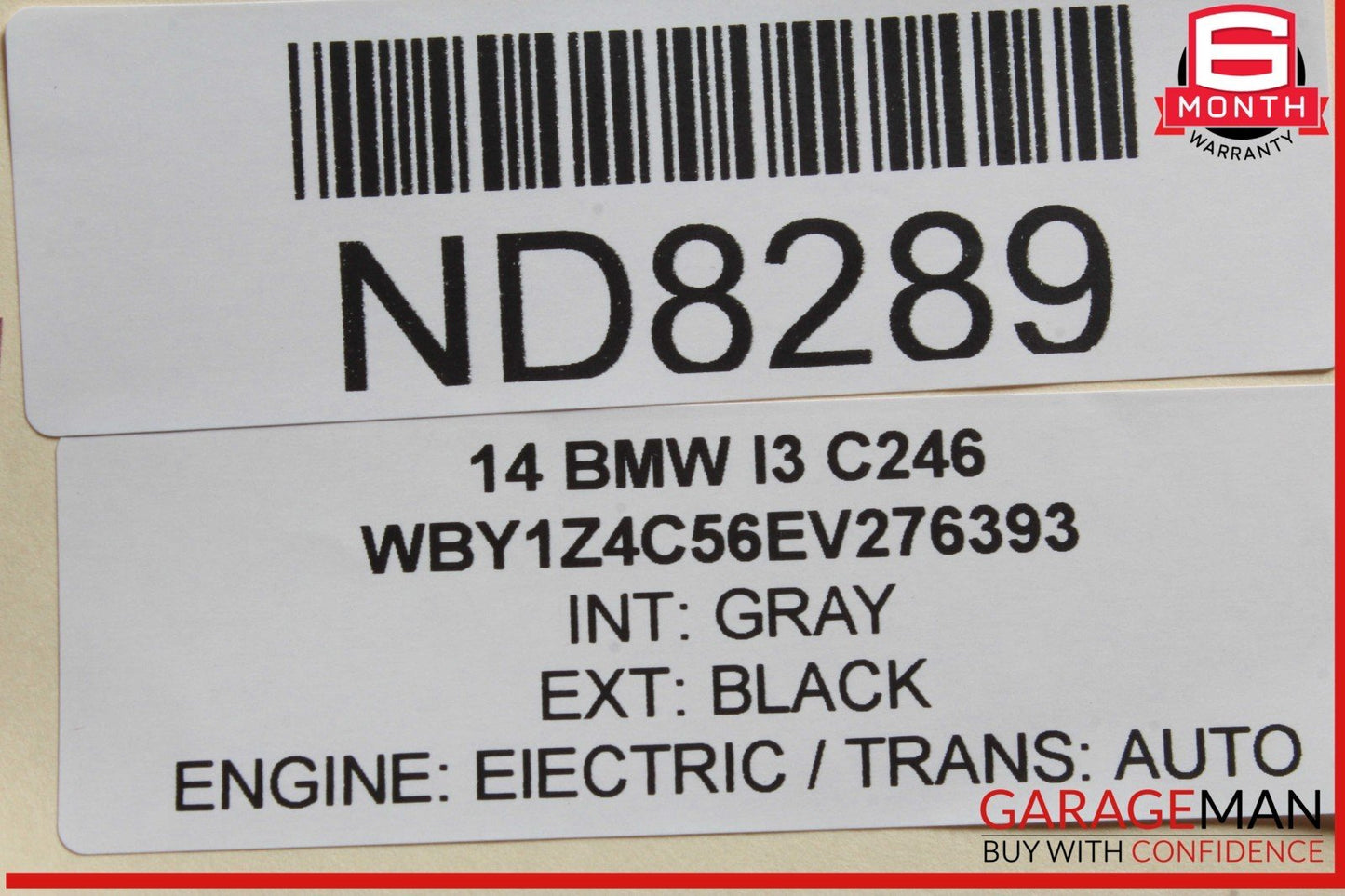 14-21 BMW i3 I01 Hybrid Rear Bumper Reinforcement Impact Bar Rebar Beam OEM