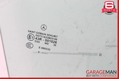 03-12 Mercedes R230 SL500 SL55 AMG Front Right Side Door Window Glass Clear OEM