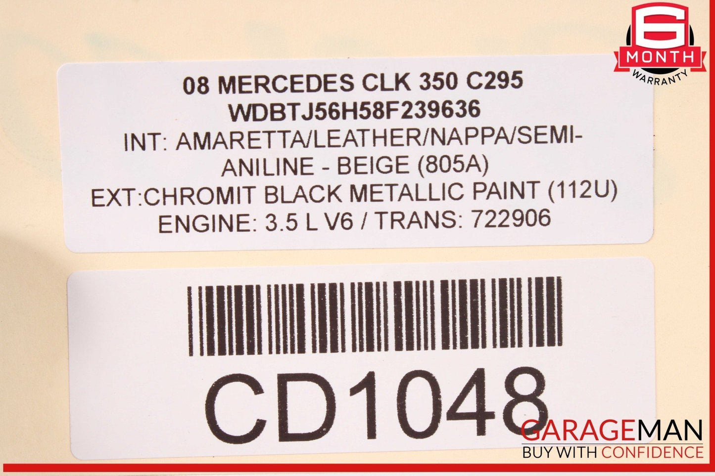 05-11 Mercedes W209 CLK350 RWD 7G-Tronic Automatic Transmission 722.906 OEM 254k