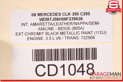 05-11 Mercedes W209 CLK350 RWD 7G-Tronic Automatic Transmission 722.906 OEM 254k