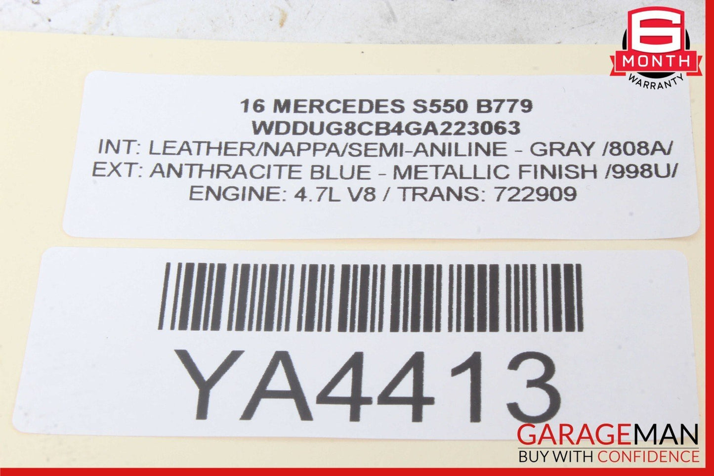14-20 Mercedes W222 S550 S600 Dashboard Lower Driver Knee Cover Panel OEM