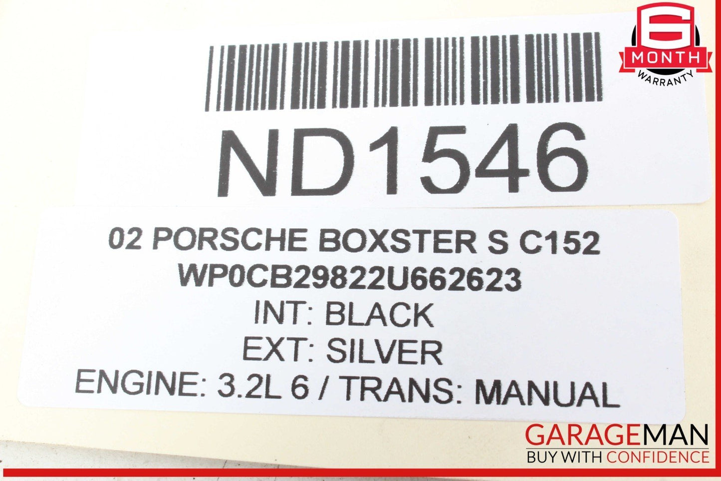 97-04 Porsche Boxster S 986 Carrera 911 996 Windshield Washer Fluid Reservoir