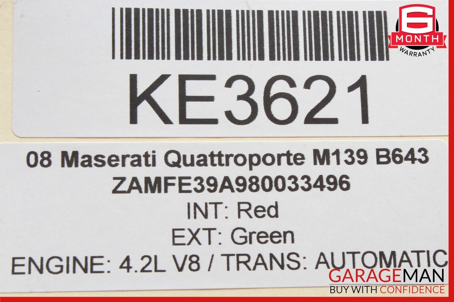 05-08 Maserati Quattroporte M139 Right Passenger Side Rear View Door Mirror OEM